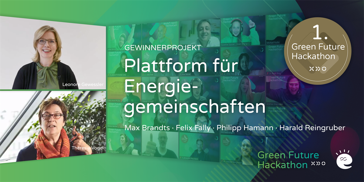 Gewinner Green Future Hackathon Plattform für Energiegemeinschaften
