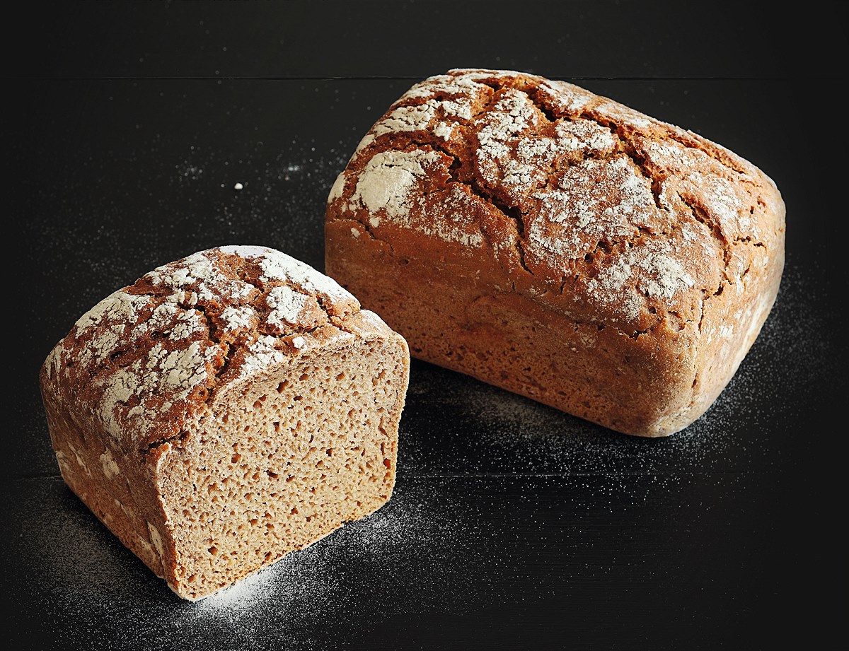 Bio 100% Roggenbrot ohne Hefezusatz
