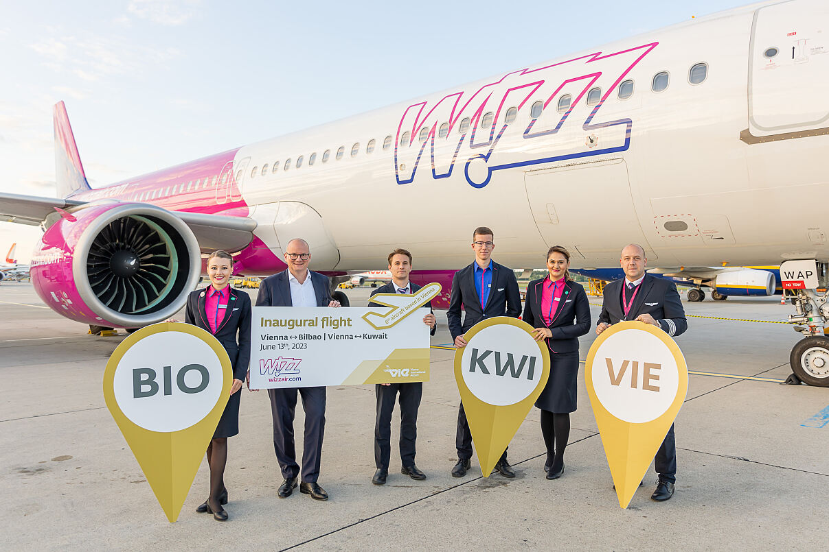 Wizz Air neue Routen Bilbao und Kuwait