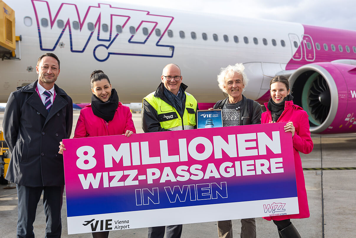 Wizz Air 8 Millionen Passagiere